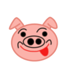 大きな豚顔（個別スタンプ：9）