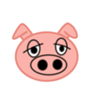 大きな豚顔（個別スタンプ：15）
