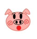 大きな豚顔（個別スタンプ：40）