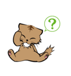 茶白チャトラン(基本挨拶編)（個別スタンプ：4）