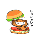 ハンバーガーにゃんこ（個別スタンプ：3）