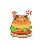 ハンバーガーにゃんこ（個別スタンプ：5）