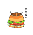 ハンバーガーにゃんこ（個別スタンプ：10）