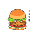 ハンバーガーにゃんこ（個別スタンプ：36）