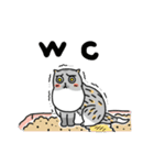 Come and play with squirrel cats（個別スタンプ：1）