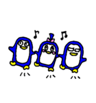 3匹のペンギン（個別スタンプ：40）