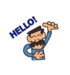 Funny Mustache Man（個別スタンプ：1）
