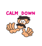 Funny Mustache Man（個別スタンプ：2）
