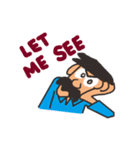 Funny Mustache Man（個別スタンプ：3）