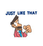 Funny Mustache Man（個別スタンプ：8）