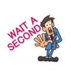 Funny Mustache Man（個別スタンプ：11）