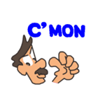 Funny Mustache Man（個別スタンプ：12）