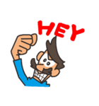 Funny Mustache Man（個別スタンプ：13）