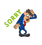 Funny Mustache Man（個別スタンプ：19）