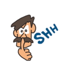Funny Mustache Man（個別スタンプ：24）
