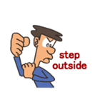 Funny Mustache Man（個別スタンプ：26）