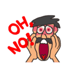 Funny Mustache Man（個別スタンプ：27）