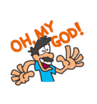 Funny Mustache Man（個別スタンプ：28）