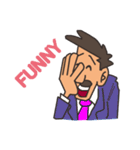Funny Mustache Man（個別スタンプ：29）