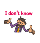 Funny Mustache Man（個別スタンプ：34）