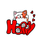招きニャンコ♡笑顔でhappy♡（個別スタンプ：30）