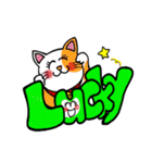 招きニャンコ♡笑顔でhappy♡（個別スタンプ：35）