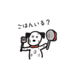 わんこたちのお絵かきスタンプ（個別スタンプ：4）