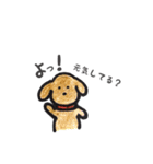 わんこたちのお絵かきスタンプ（個別スタンプ：10）