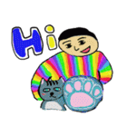 David and his animals（個別スタンプ：36）