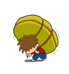 カンフー子供とカンフー豚（個別スタンプ：9）