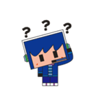 Light blue great and Pink（個別スタンプ：2）