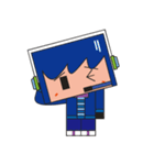 Light blue great and Pink（個別スタンプ：9）