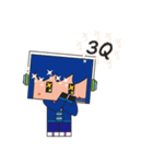 Light blue great and Pink（個別スタンプ：25）