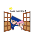 Light blue great and Pink（個別スタンプ：28）