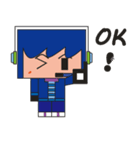 Light blue great and Pink（個別スタンプ：36）