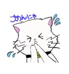 salmon cat（個別スタンプ：24）
