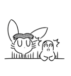 インコとウサギのかわいいスタンプ（個別スタンプ：16）