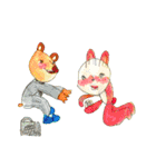 個性を持つ動物たち（個別スタンプ：40）