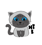 a iife of fat siames cat（個別スタンプ：2）