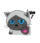 a iife of fat siames cat（個別スタンプ：3）