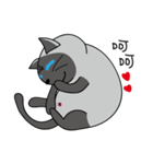 a iife of fat siames cat（個別スタンプ：5）