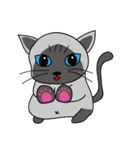 a iife of fat siames cat（個別スタンプ：18）