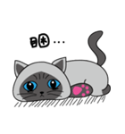 a iife of fat siames cat（個別スタンプ：34）