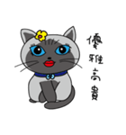 a iife of fat siames cat（個別スタンプ：38）