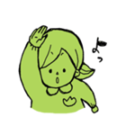 みどりのみかちゃん（個別スタンプ：1）