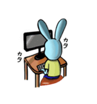 「世の中ちょろい」うさぎ（個別スタンプ：13）