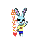 「世の中ちょろい」うさぎ（個別スタンプ：34）