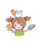ふうちゃんとくまおの日常（個別スタンプ：27）