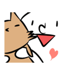「ヒト」と「ネコ」（個別スタンプ：24）