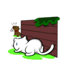 white cat flurry（個別スタンプ：2）